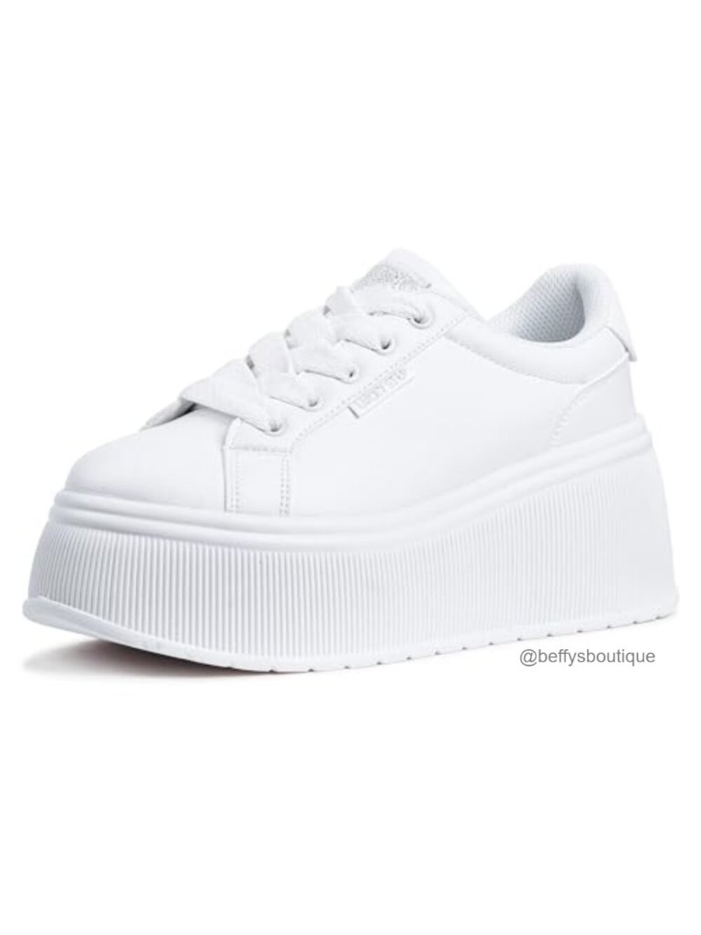 Platform Wedge Canvas Sneakers Lace-Up Retro Walking Shoes